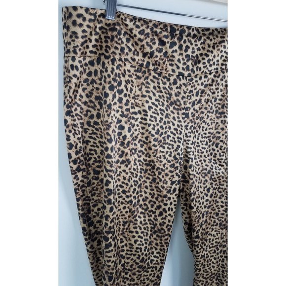 Retro Chic By Torrid Sz. 16 Audrey Skinny Luxe Ponte High Rise Leopard Pants - Picture 4 of 7